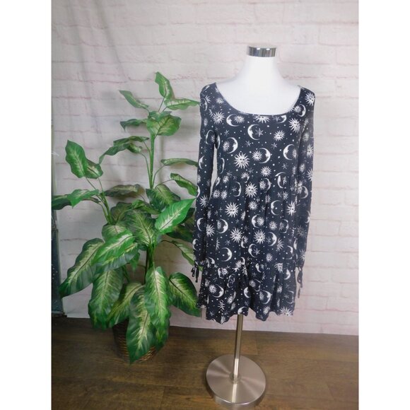 Hot Topic Celestial Sun Moon Babydoll Dress Gothic Witchy S - Picture 2 of 10